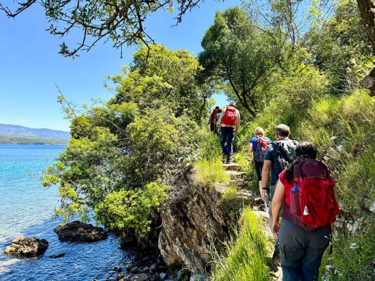 Weltweitwandern Korfu, Wandern am Meer