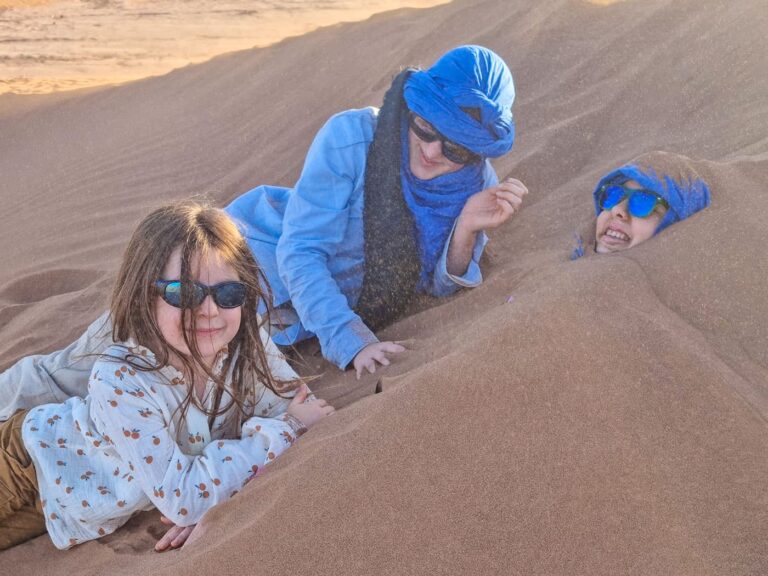 Marokko Weltweitwandern Familinereise Wüste