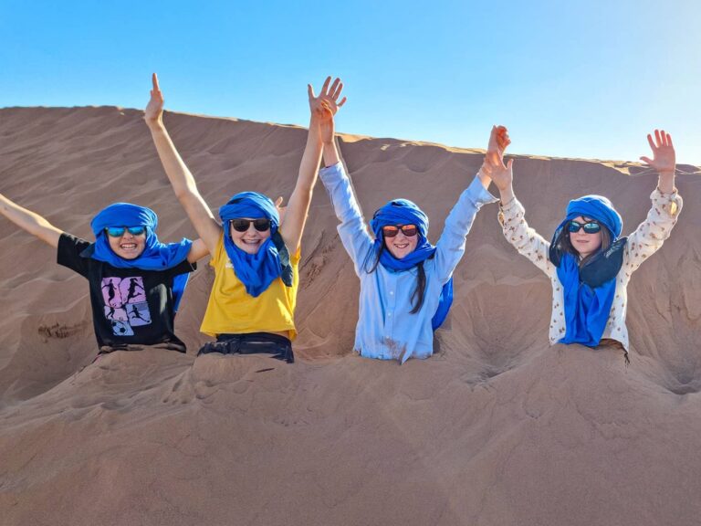 Marokko Weltweitwandern Familinereise Wüste