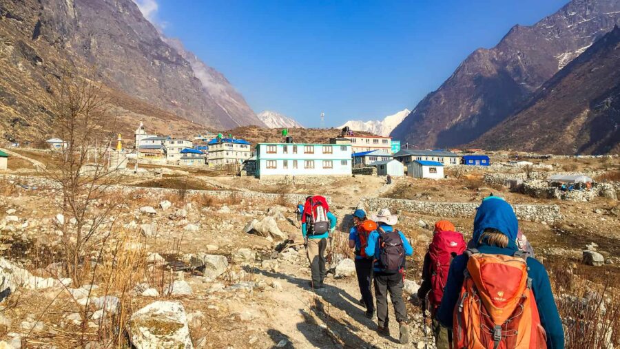 Weltweitwandern in Langtang, Nepal - Wandergruppe