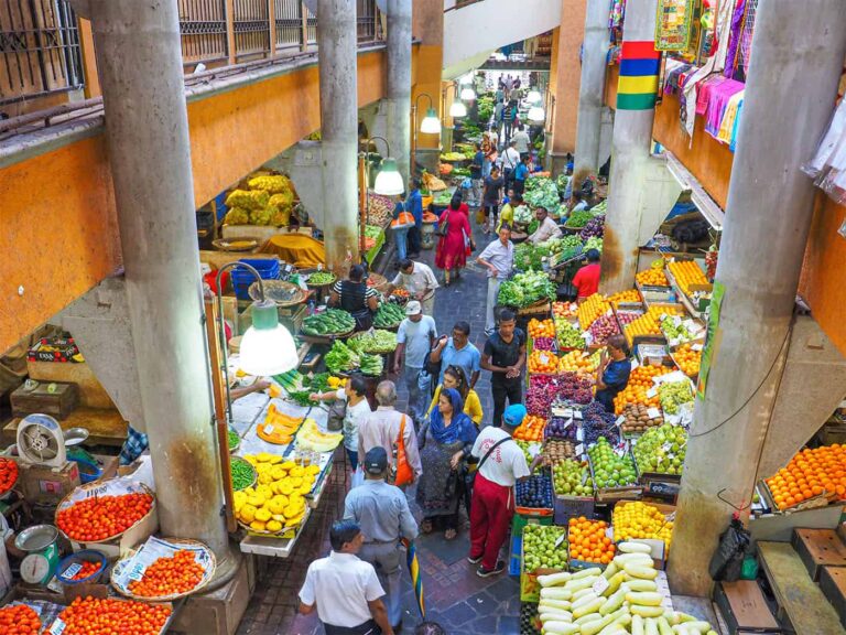 Weltweitwandern Mauritius Markplatz Port Louis