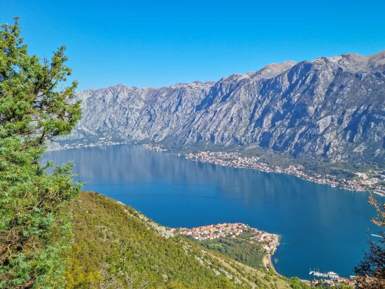 Weltweitwandern Montenegro, Ausblick von der Lustica